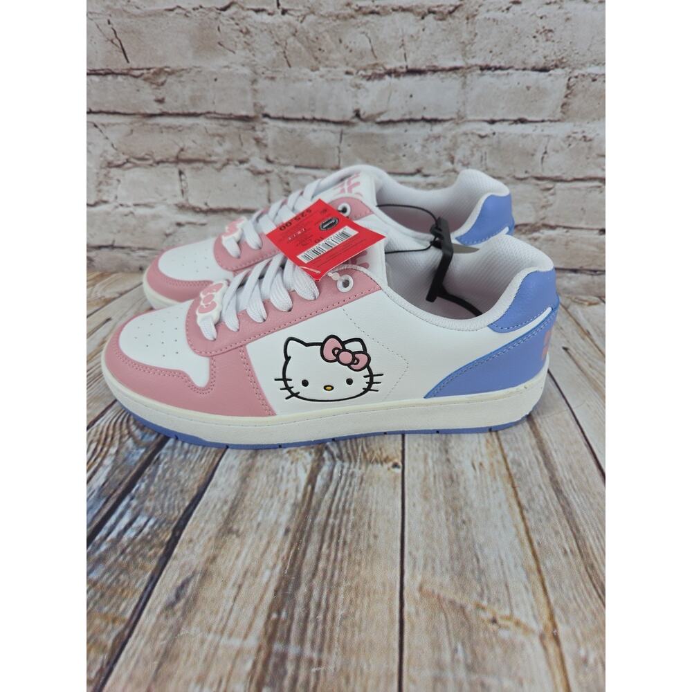 Sanrio Hello Kitty Women's Sneakers Size 10 Lace Up Logo Bow NEW - Picture 4 of 5